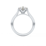 Round Solitaire Lab Grown Diamond Engagement Ring