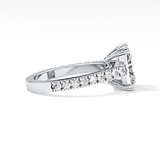 Emerald Pave Lab Grown Diamond Engagement Ring