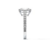 Emerald Pave Lab Grown Diamond Engagement Ring