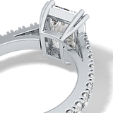 Emerald Pave Lab Grown Diamond Engagement Ring