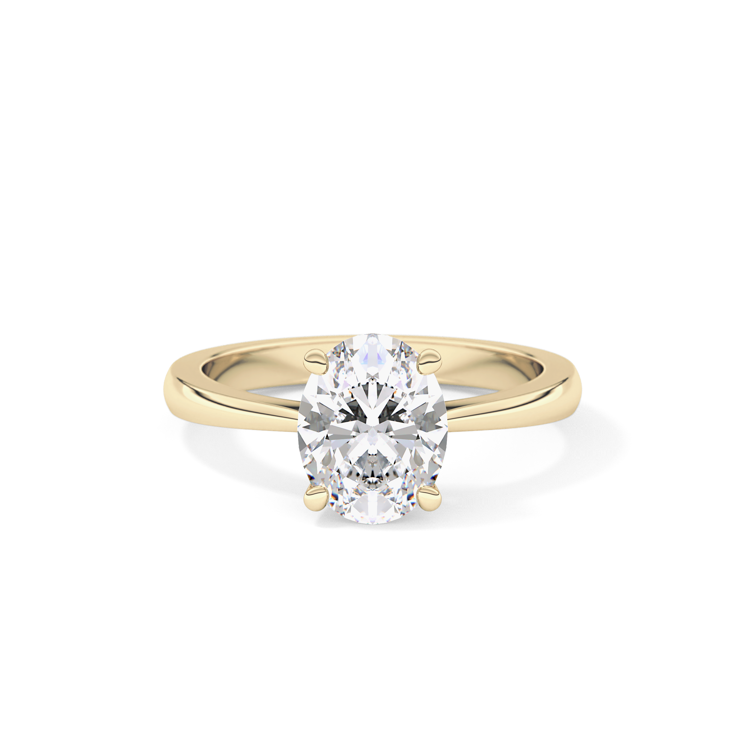 Oval Solitaire Lab Grown Diamond Engagement Ring