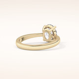 1.67 CT Oval Shaped Solitaire Moissanite Engagement Ring