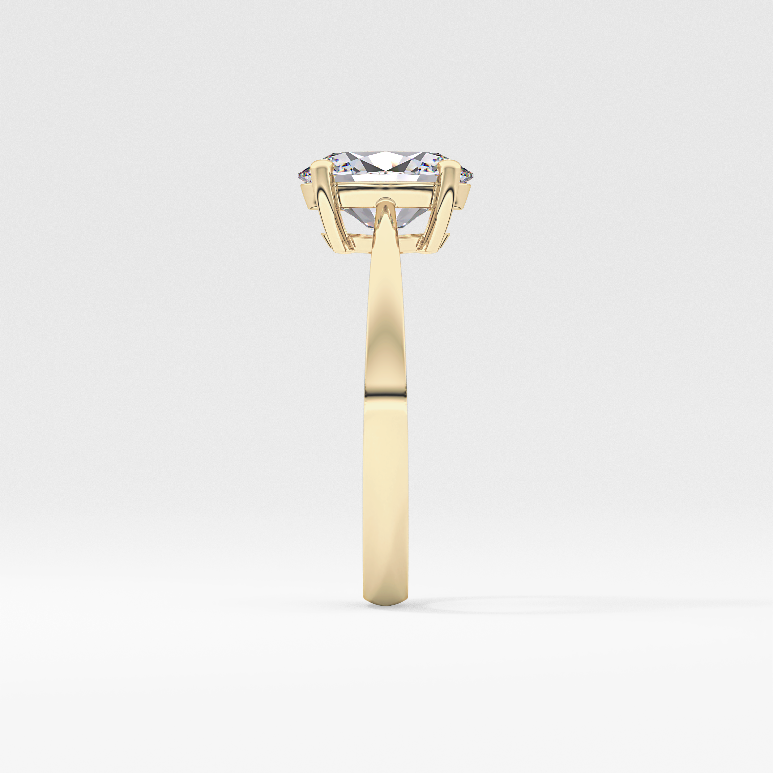 Oval Solitaire Lab Grown Diamond Engagement Ring