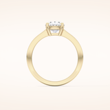1.67 CT Oval Shaped Solitaire Moissanite Engagement Ring