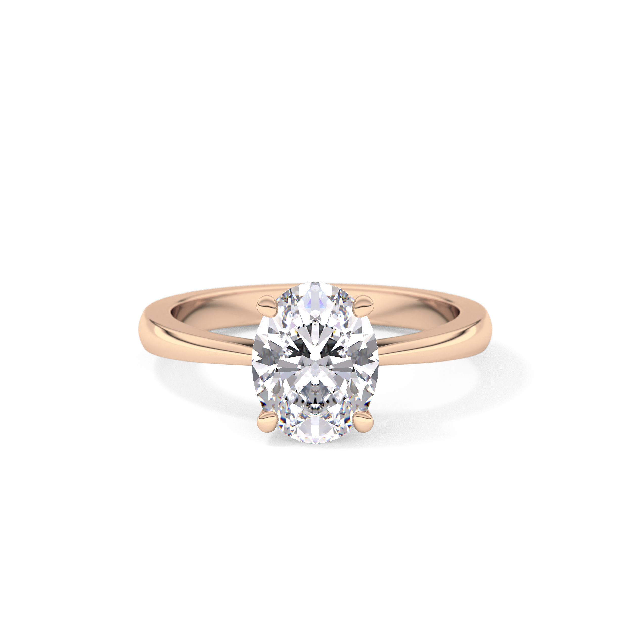 Oval Solitaire Lab Grown Diamond Engagement Ring