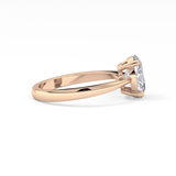 Oval Solitaire Lab Grown Diamond Engagement Ring