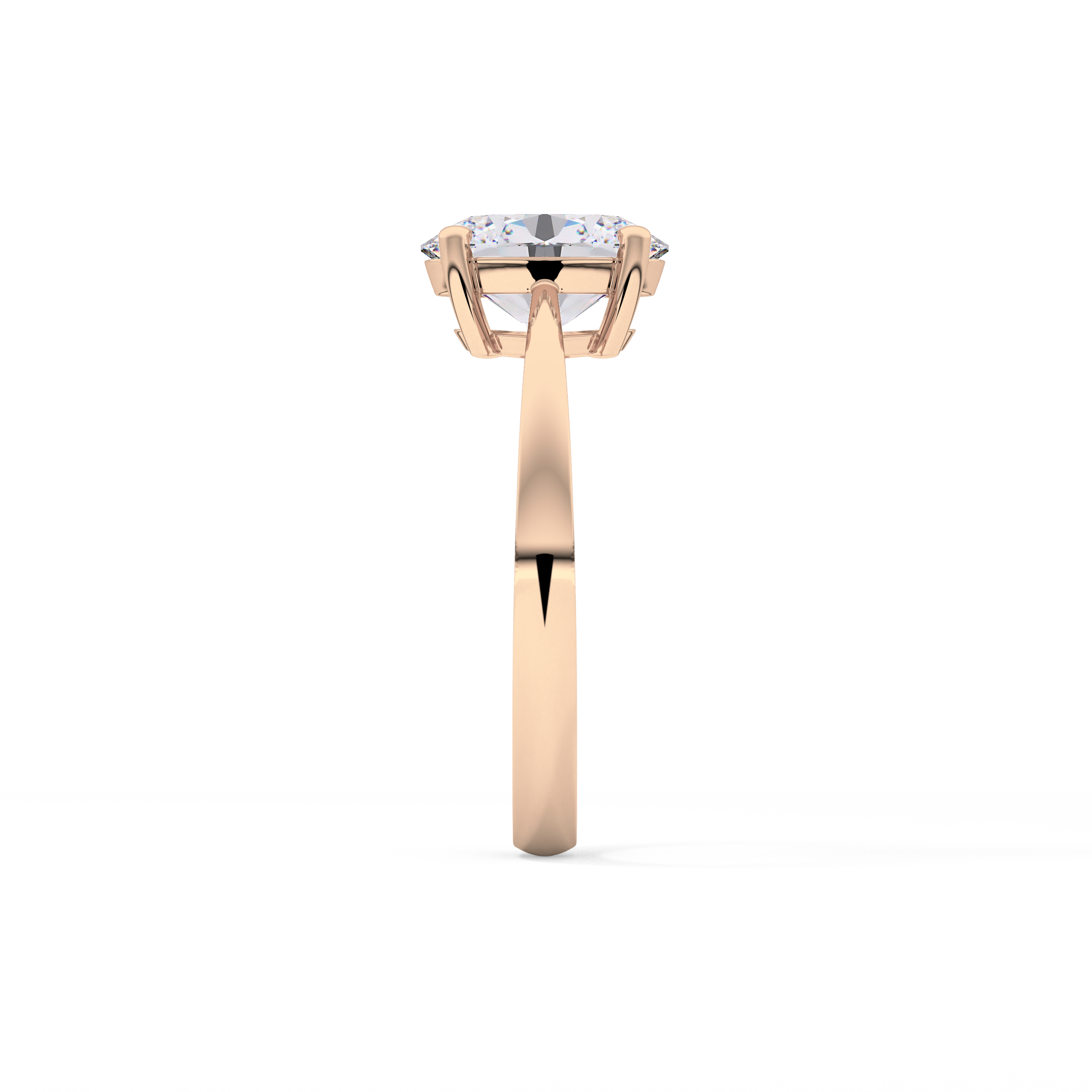 Oval Solitaire Lab Grown Diamond Engagement Ring