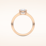 1.67 CT Oval Shaped Solitaire Moissanite Engagement Ring