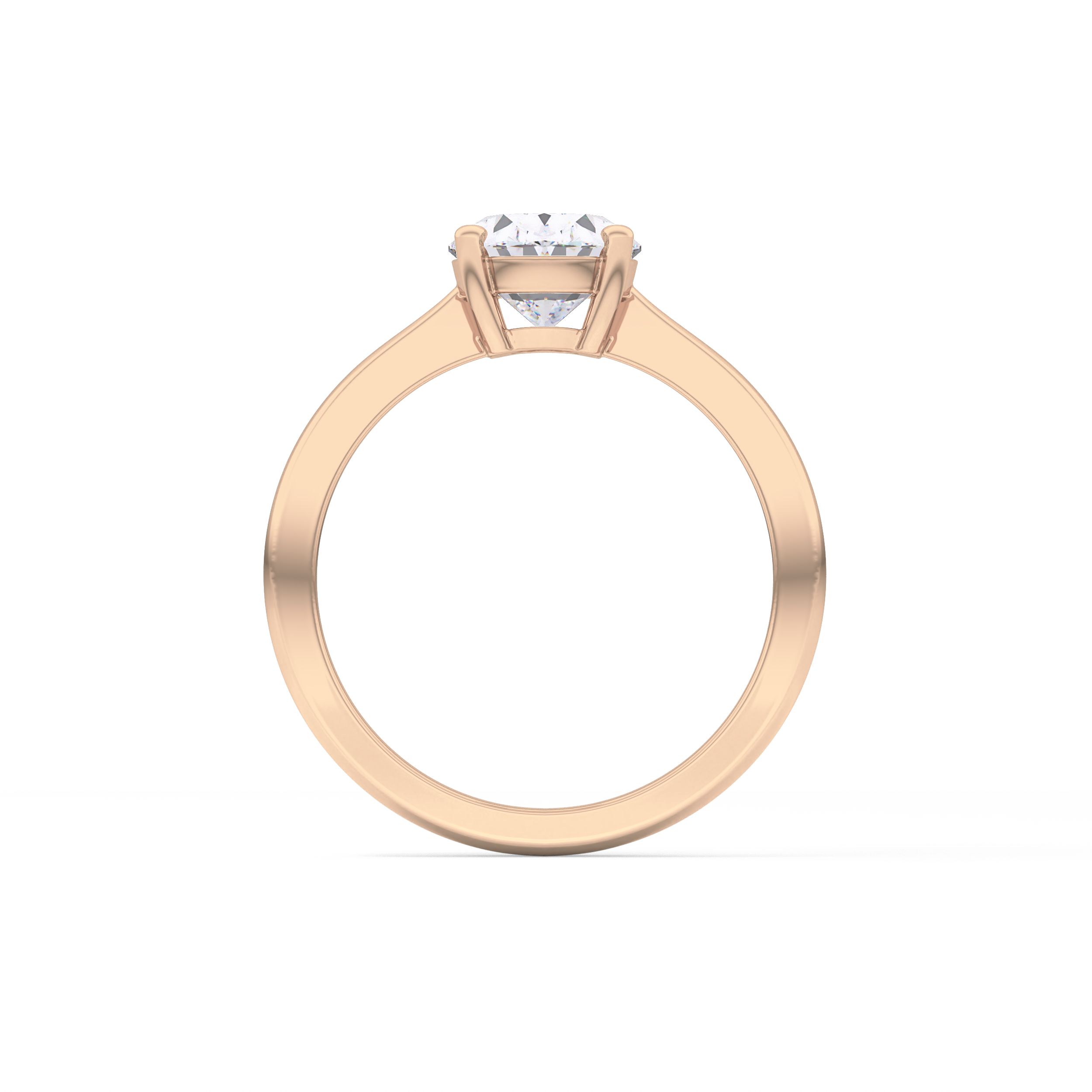 Oval Solitaire Lab Grown Diamond Engagement Ring