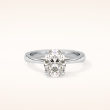 1.67 CT Oval Shaped Solitaire Moissanite Engagement Ring