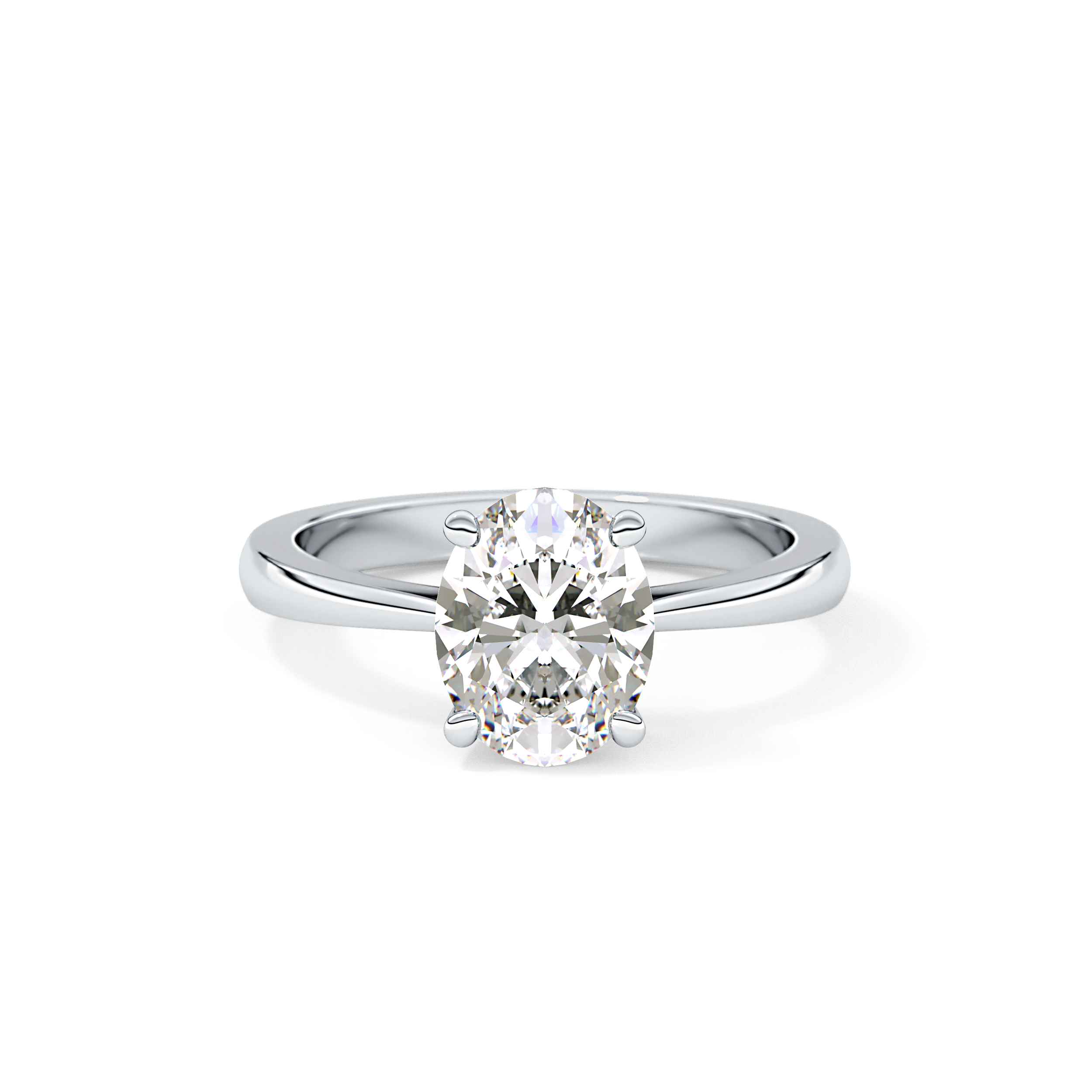 Oval Solitaire Lab Grown Diamond Engagement Ring