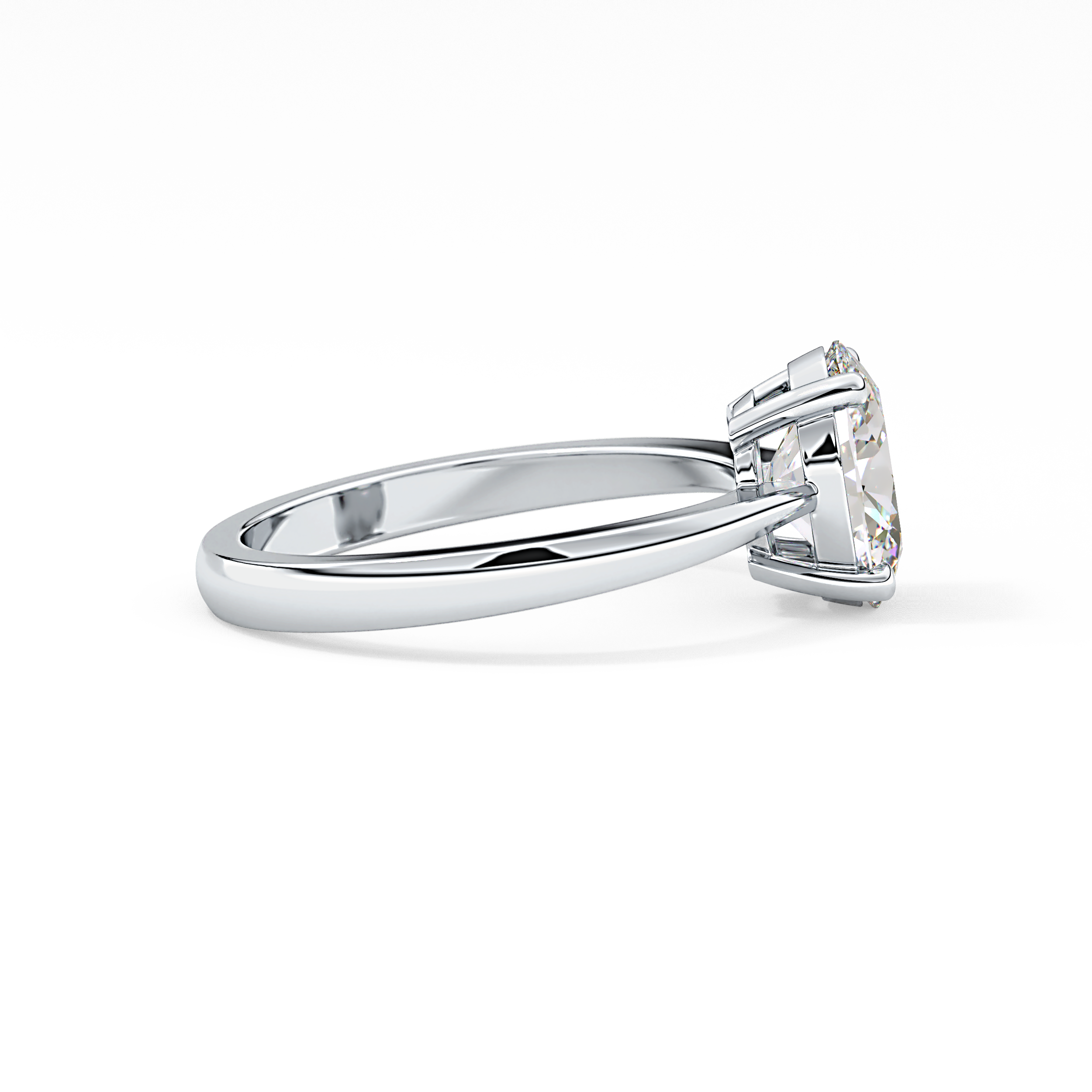Oval Solitaire Lab Grown Diamond Engagement Ring