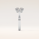 1.67 CT Oval Shaped Solitaire Moissanite Engagement Ring