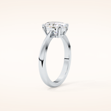 1.67 CT Oval Shaped Solitaire Moissanite Engagement Ring