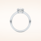 1.67 CT Oval Shaped Solitaire Moissanite Engagement Ring
