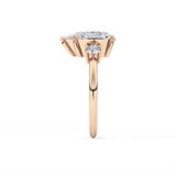 Pear Three Stone Lab Grown Diamond Engagement Ring