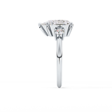 Pear Three Stone Lab Grown Diamond Engagement Ring