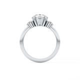 Pear Three Stone Lab Grown Diamond Engagement Ring