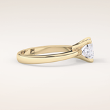 1.72 CT Princess Shaped Solitaire Moissanite Engagement Ring