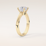 1.72 CT Princess Shaped Solitaire Moissanite Engagement Ring