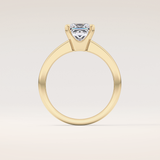 1.72 CT Princess Shaped Solitaire Moissanite Engagement Ring