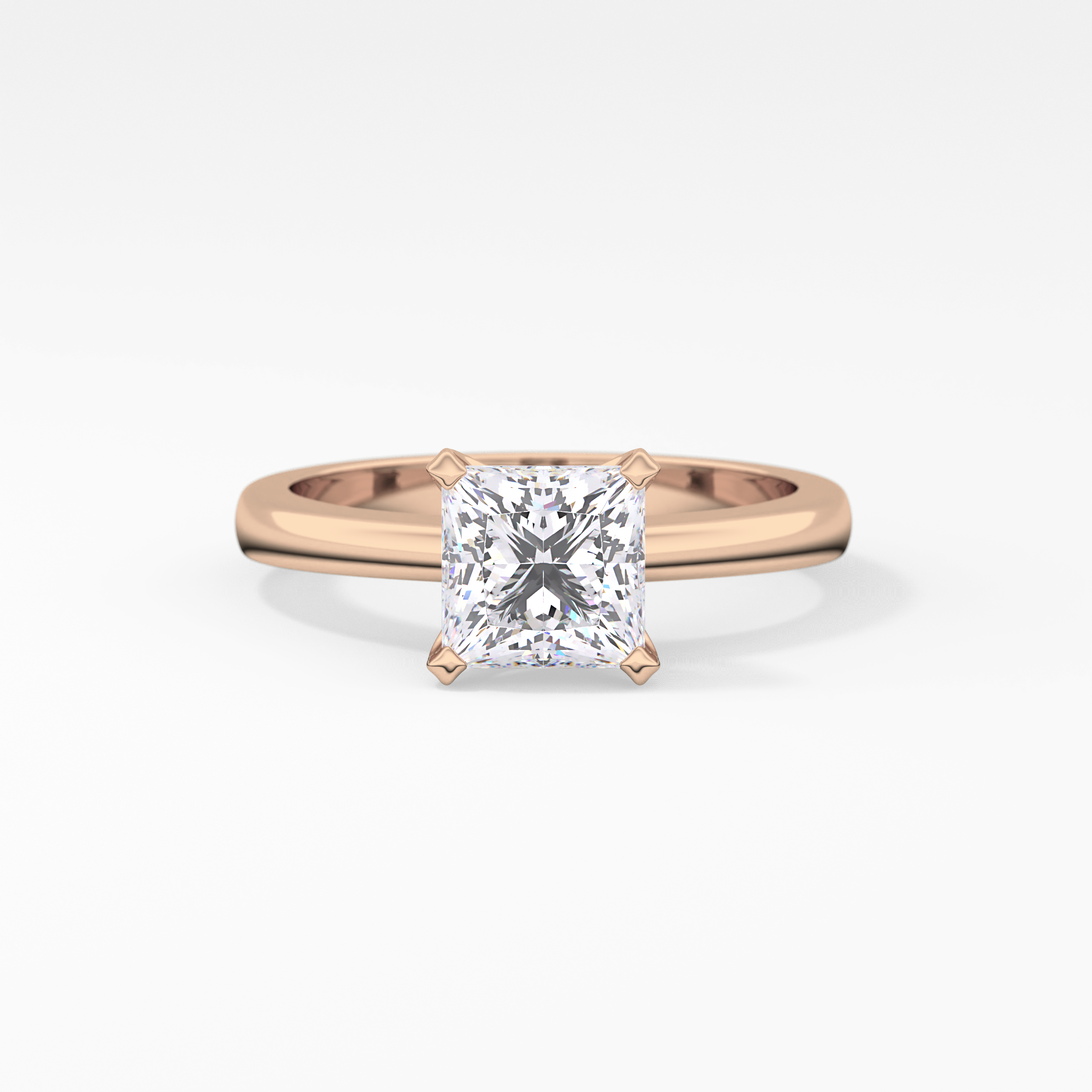 Princess Solitaire Lab Grown Diamond Engagement Ring