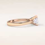 1.72 CT Princess Shaped Solitaire Moissanite Engagement Ring