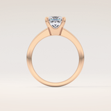 1.72 CT Princess Shaped Solitaire Moissanite Engagement Ring