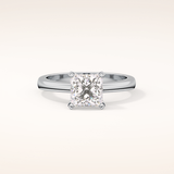 1.72 CT Princess Shaped Solitaire Moissanite Engagement Ring