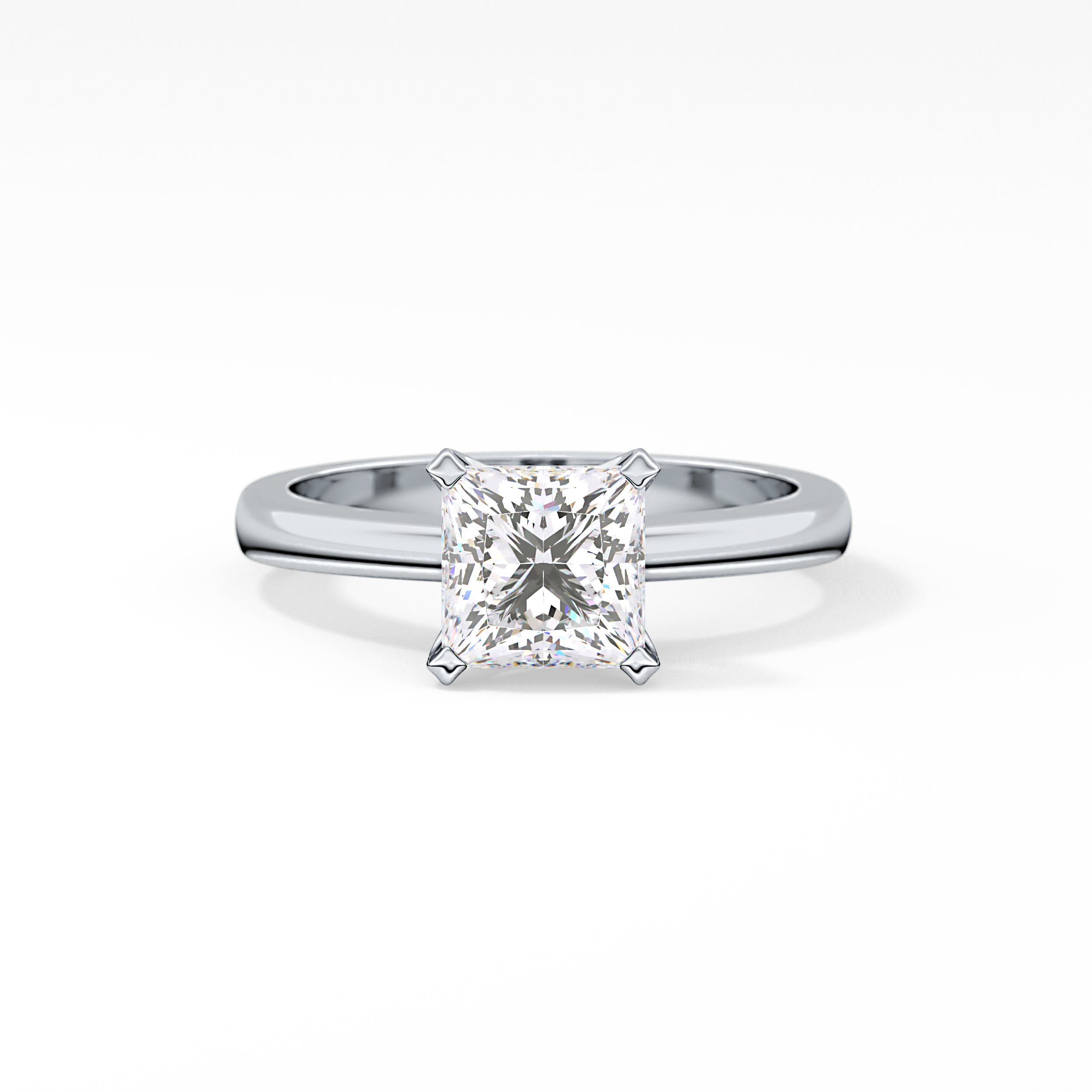 Princess Solitaire Lab Grown Diamond Engagement Ring