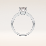 1.72 CT Princess Shaped Solitaire Moissanite Engagement Ring