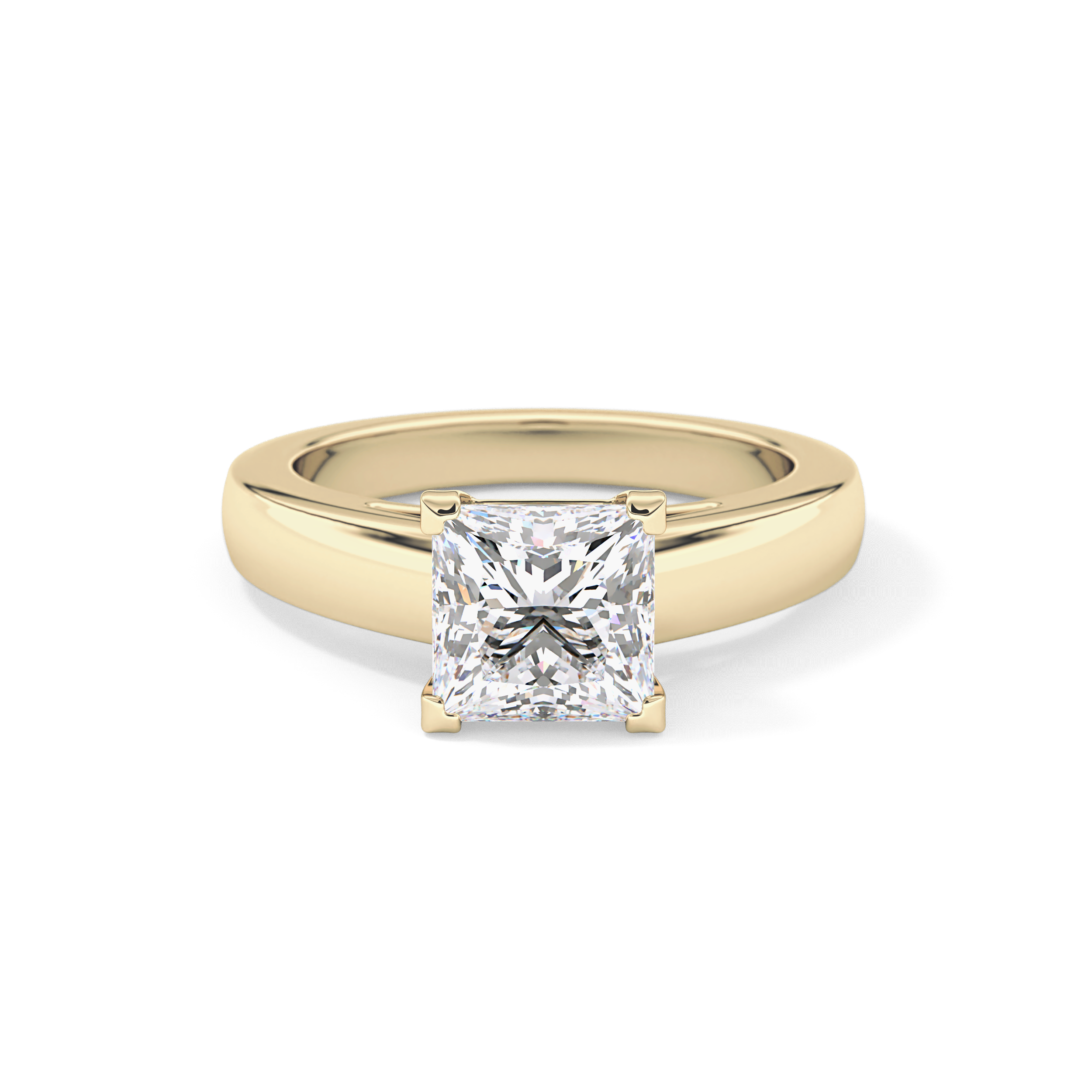 Princess Solitaire Lab Grown Diamond Engagement Ring