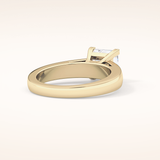 2.15 CT Princess Shaped Solitaire Moissanite Engagement Ring