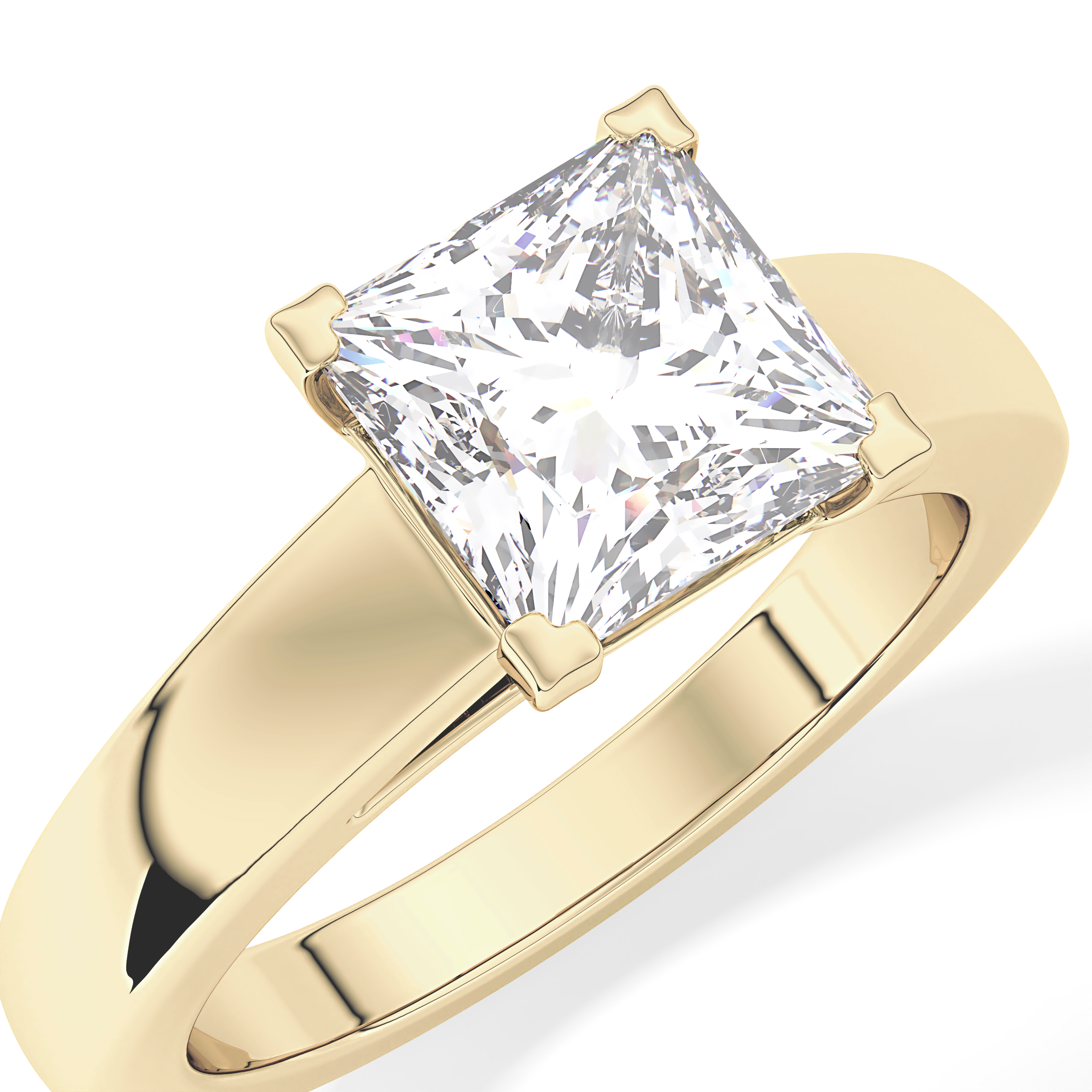 Princess Solitaire Lab Grown Diamond Engagement Ring