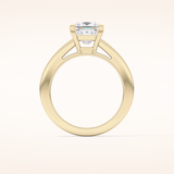 2.15 CT Princess Shaped Solitaire Moissanite Engagement Ring