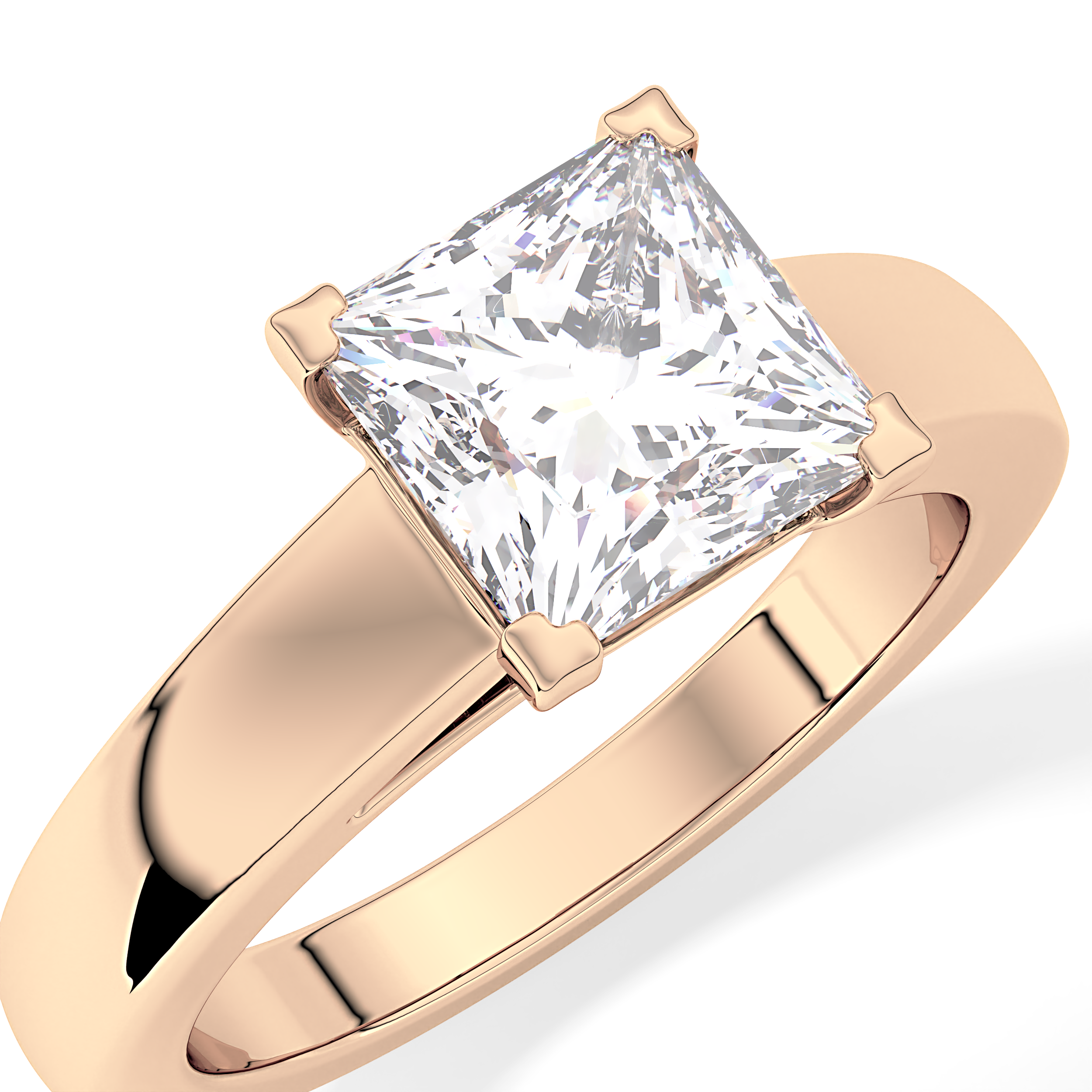 Princess Solitaire Lab Grown Diamond Engagement Ring