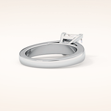 2.15 CT Princess Shaped Solitaire Moissanite Engagement Ring