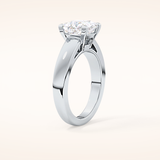 2.15 CT Princess Shaped Solitaire Moissanite Engagement Ring