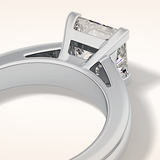 2.15 CT Princess Shaped Solitaire Moissanite Engagement Ring