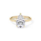 Pear Solitaire Lab Grown Diamond Engagement Ring