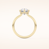 2.84 CT Pear Shaped Solitaire Moissanite Engagement Ring