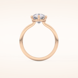 2.84 CT Pear Shaped Solitaire Moissanite Engagement Ring