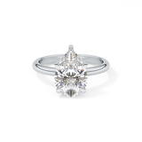Pear Solitaire Lab Grown Diamond Engagement Ring