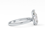 Pear Solitaire Lab Grown Diamond Engagement Ring