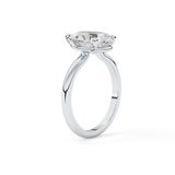 Pear Solitaire Lab Grown Diamond Engagement Ring