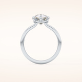 2.84 CT Pear Shaped Solitaire Moissanite Engagement Ring