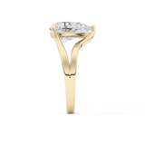 Pear Split Shank Lab Grown Diamond Engagement Ring