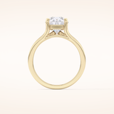 3.15 CT Pear Shaped Solitaire Moissanite Engagement Ring