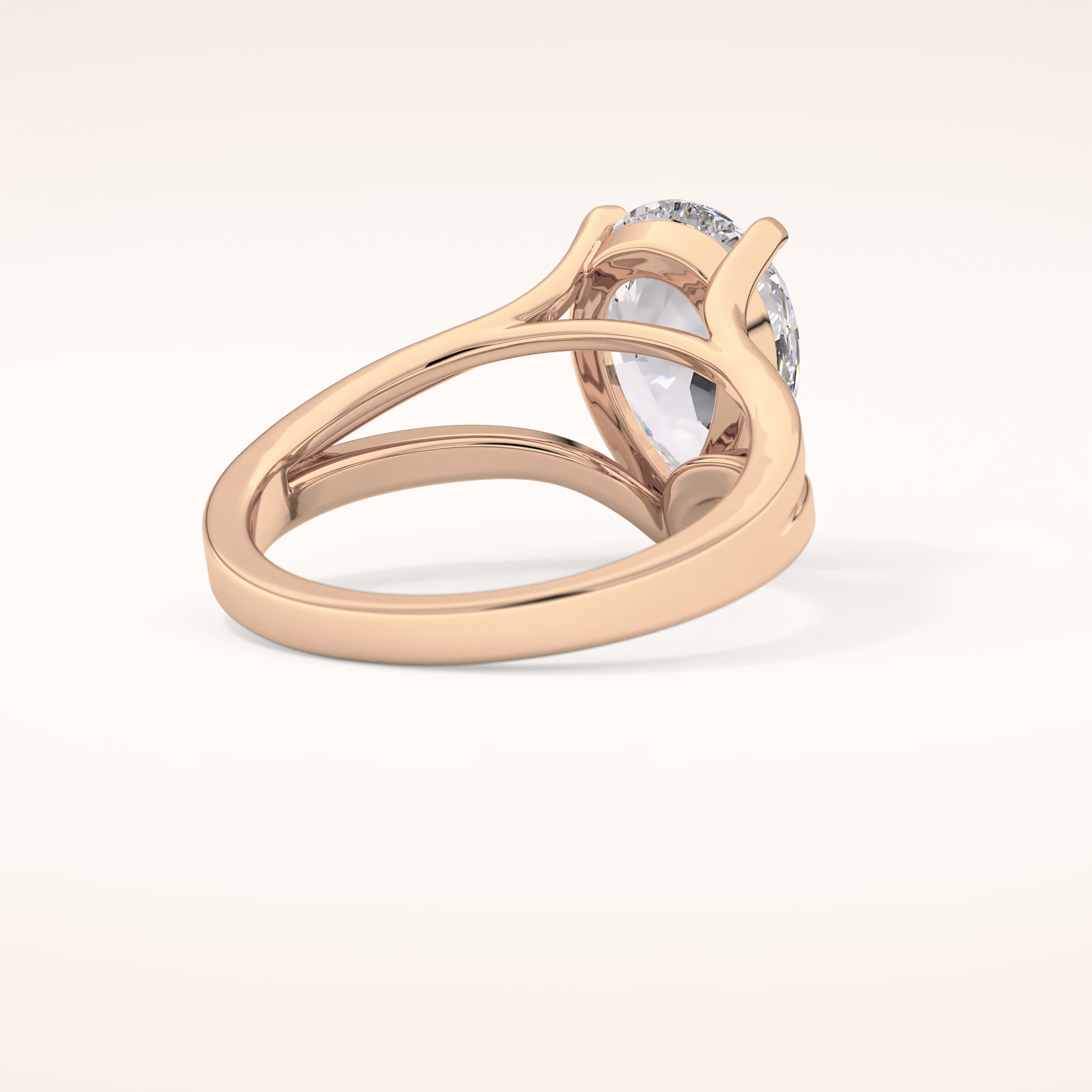 3.15 CT Pear Shaped Solitaire Moissanite Engagement Ring