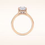 3.15 CT Pear Shaped Solitaire Moissanite Engagement Ring